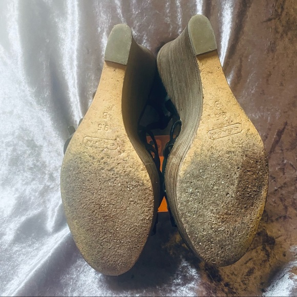 Coach Strappy Wedges 9.5 - Picture 3 of 10